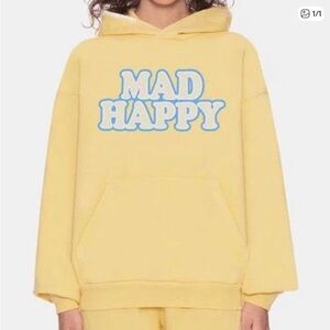 NWOT Madhappy March Artwork Program Universal Hoodie - yellow - Large RARE
